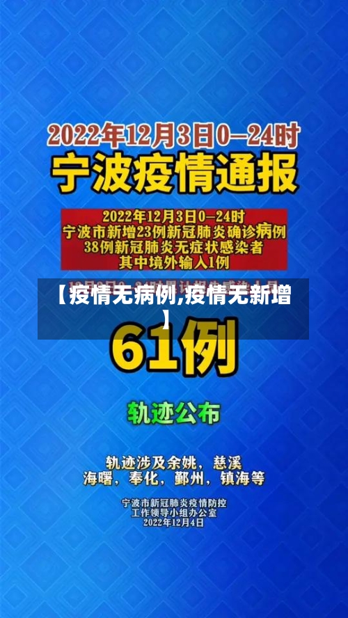 【疫情无病例,疫情无新增】-第2张图片