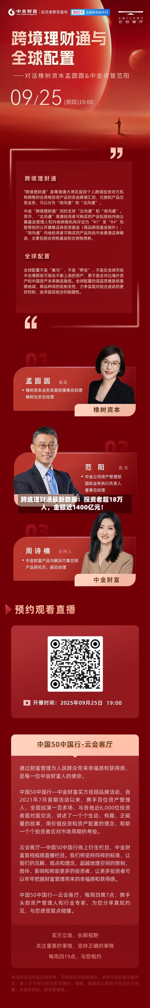 跨境理财通最新数据：投资者超18万人，金额近1400亿元！-第2张图片
