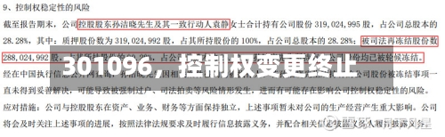 301096，控制权变更终止-第2张图片