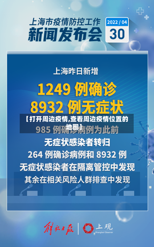 【打开周边疫情,查看周边疫情位置的地图】