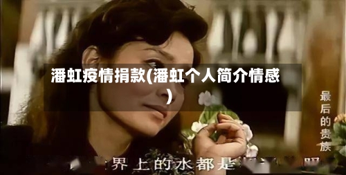 潘虹疫情捐款(潘虹个人简介情感)-第2张图片