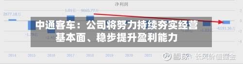 中通客车：公司将努力持续夯实经营基本面、稳步提升盈利能力