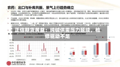 正信期货黄益：纯碱供需压力延续，检修驱动不足-第2张图片