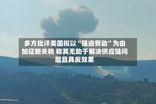 多方批评美国拟以“强迫劳动”为由加征新关税 称其无助于解决供应链问题且具反效果-第3张图片