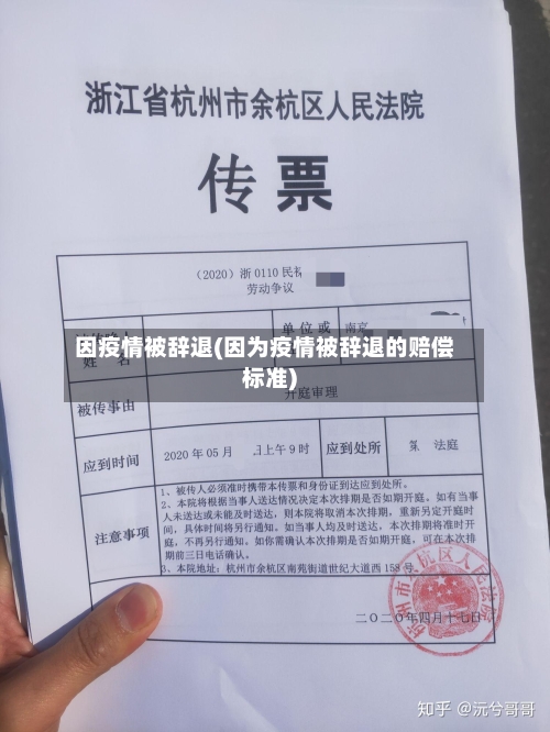 因疫情被辞退(因为疫情被辞退的赔偿标准)-第3张图片