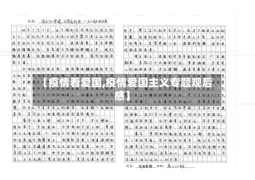 【疫情看爱国,疫情爱国主义专题观后感】-第2张图片