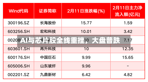 AI与芯片股全线重挫，大盘普跌-第3张图片