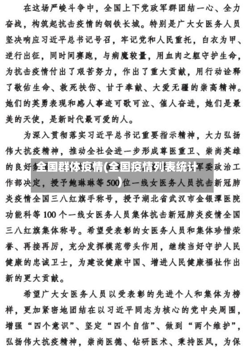 全国群体疫情(全国疫情列表统计)-第2张图片