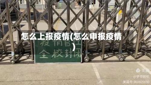 怎么上报疫情(怎么申报疫情)