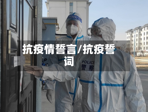 抗疫情誓言/抗疫誓词