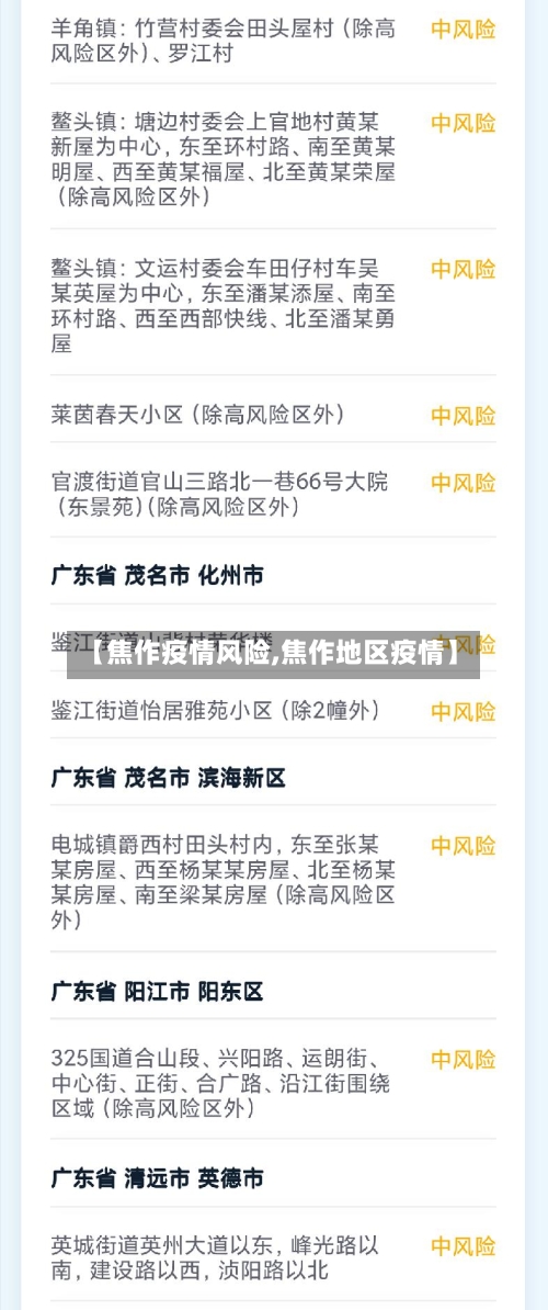 【焦作疫情风险,焦作地区疫情】-第2张图片