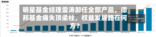 明星基金经理雷涛卸任全部产品	，德邦基金痛失顶梁柱，权益发展路在何方？-第2张图片
