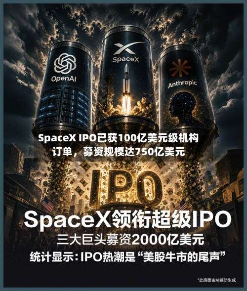SpaceX IPO已获100亿美元级机构订单，募资规模达750亿美元-第2张图片