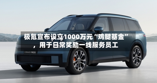 极氪宣布设立1000万元“鸡腿基金”，用于日常奖励一线服务员工-第2张图片