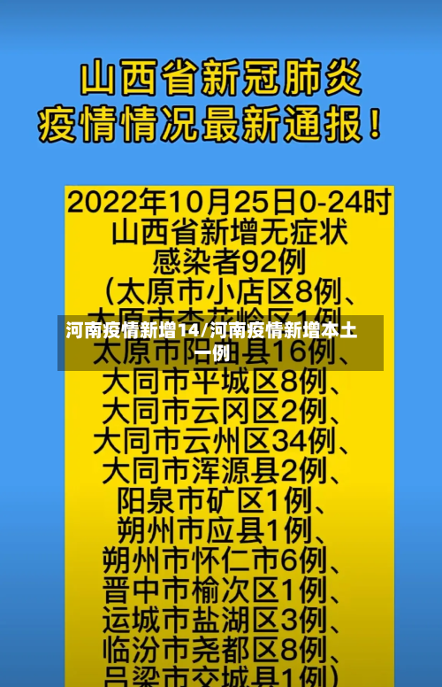 河南疫情新增14/河南疫情新增本土一例