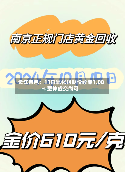 长江有色：11日氧化铝期价续涨1.08% 整体成交尚可-第2张图片
