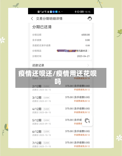 疫情还呗还/疫情用还花呗吗-第3张图片