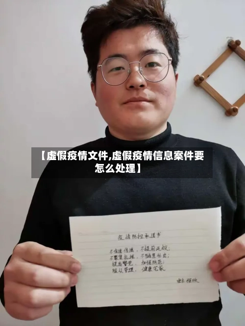 【虚假疫情文件,虚假疫情信息案件要怎么处理】