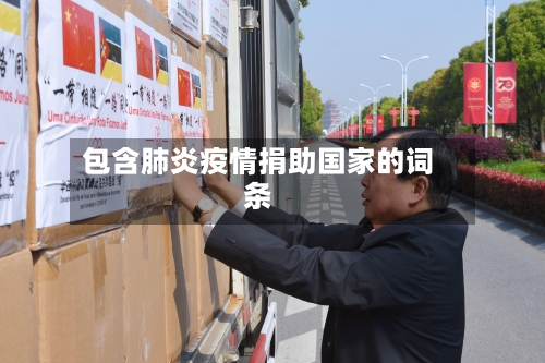 包含肺炎疫情捐助国家的词条