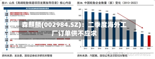 森麒麟(002984.SZ)：二季度海外工厂订单供不应求