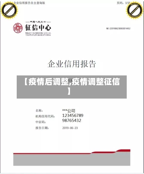 【疫情后调整,疫情调整征信】