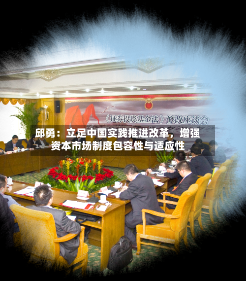 邱勇：立足中国实践推进改革，增强资本市场制度包容性与适应性