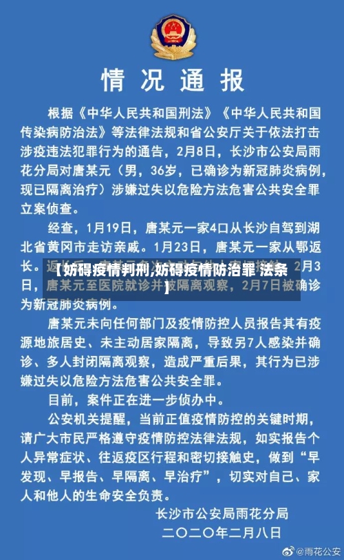 【妨碍疫情判刑,妨碍疫情防治罪 法条】-第2张图片