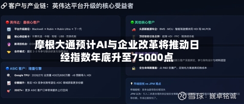 摩根大通预计AI与企业改革将推动日经指数年底升至75000点