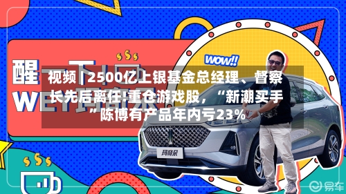 视频 | 2500亿上银基金总经理	、督察长先后离任!重仓游戏股，“新潮买手	”陈博有产品年内亏23%-第2张图片