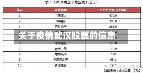 关于疫情武汉股票的信息