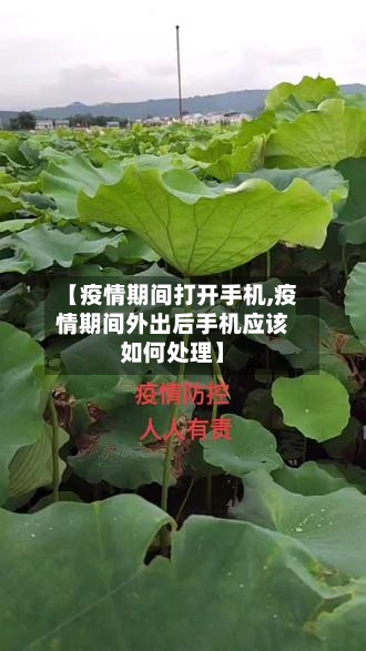 【疫情期间打开手机,疫情期间外出后手机应该如何处理】-第2张图片