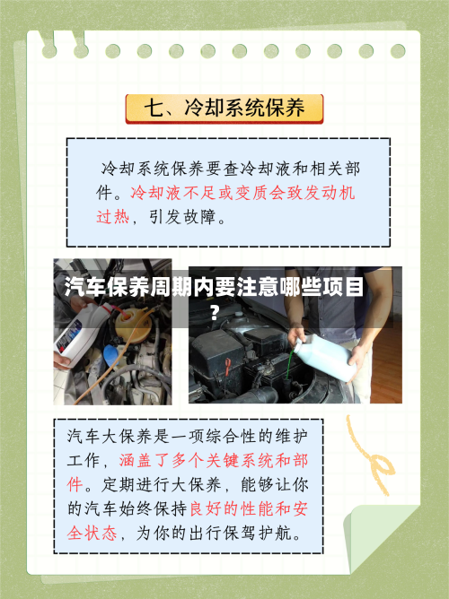 汽车保养周期内要注意哪些项目？
