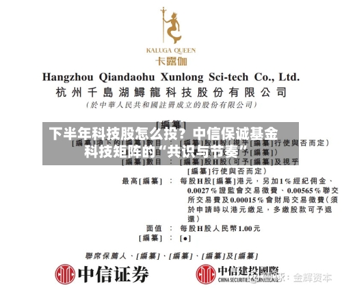 下半年科技股怎么投？中信保诚基金科技矩阵的“共识与节奏	”-第2张图片