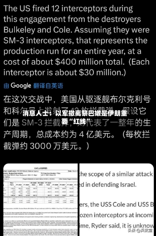 消息人士：以军撤离黎巴嫩是伊朗重要“红线	”-第3张图片