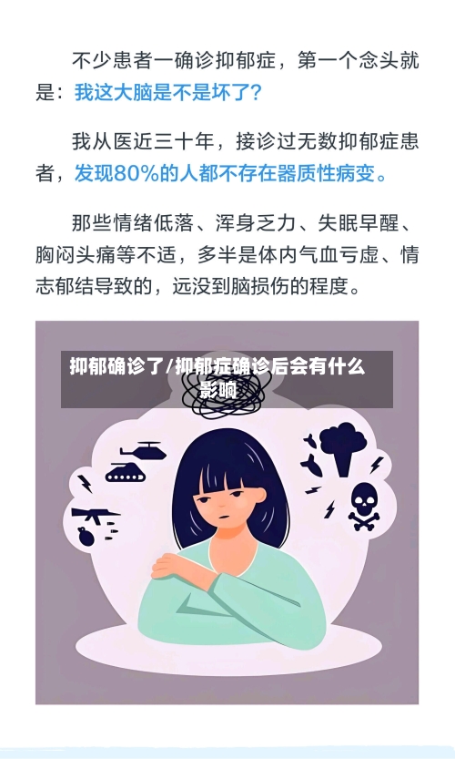 抑郁确诊了/抑郁症确诊后会有什么影响-第2张图片
