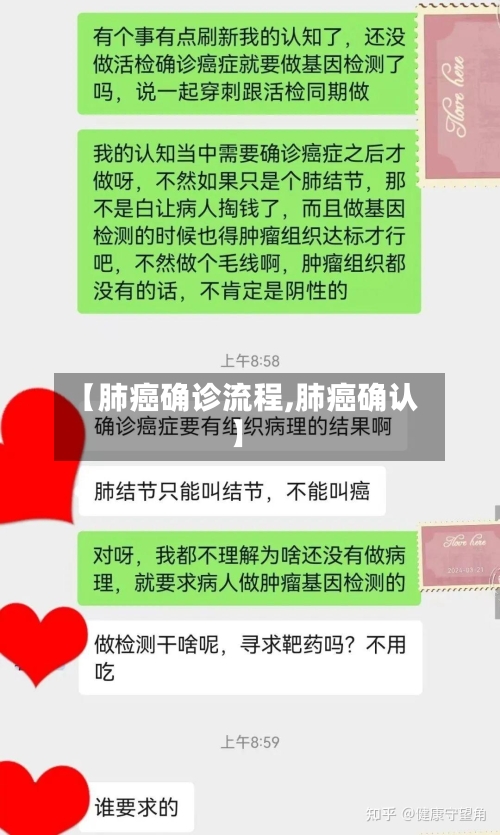 【肺癌确诊流程,肺癌确认】