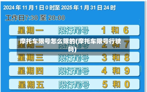 摩托车限号怎么限的(摩托车限号行驶吗)