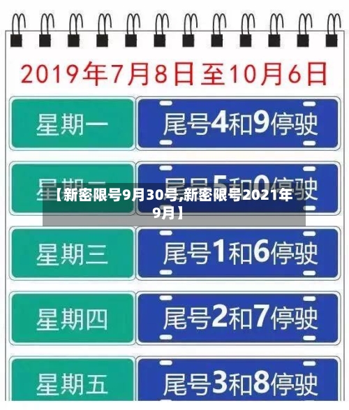 【新密限号9月30号,新密限号2021年9月】