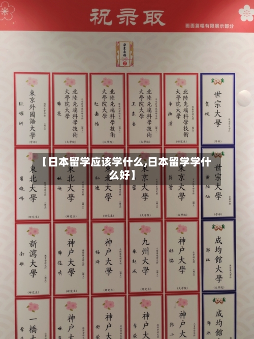 【日本留学应该学什么,日本留学学什么好】