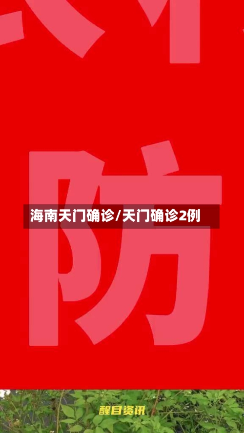 海南天门确诊/天门确诊2例-第3张图片