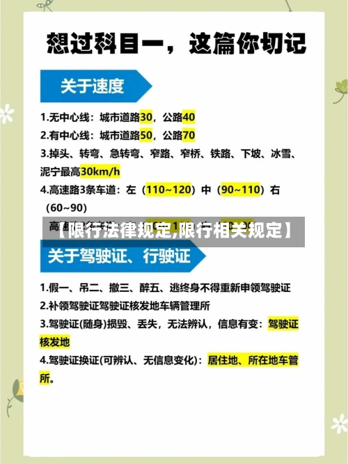 【限行法律规定,限行相关规定】-第2张图片