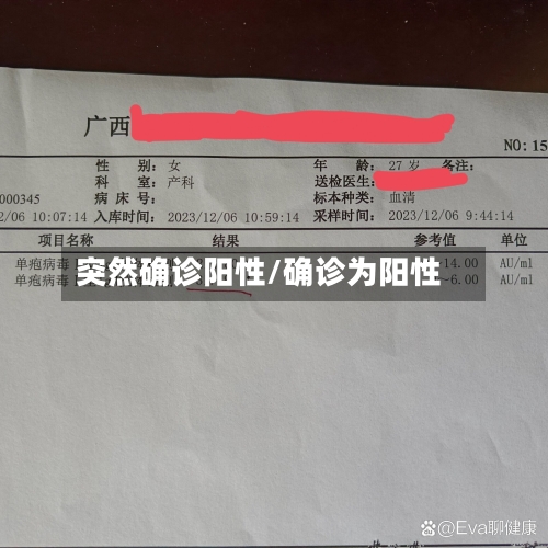 突然确诊阳性/确诊为阳性-第2张图片