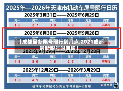 【成都最新限号限行到几点,2021成都最新限号时间段】