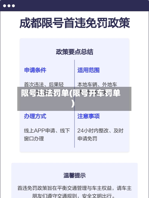 限号违法罚单(限号开车罚单)