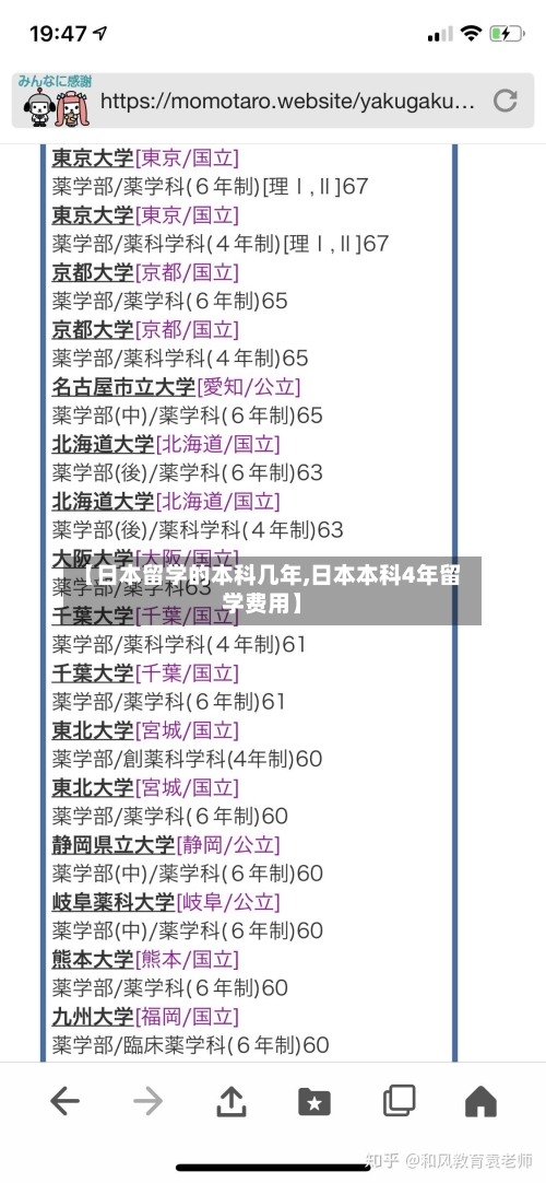 【日本留学的本科几年,日本本科4年留学费用】